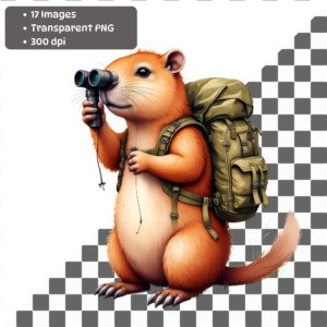Cute Capybara clipart 5