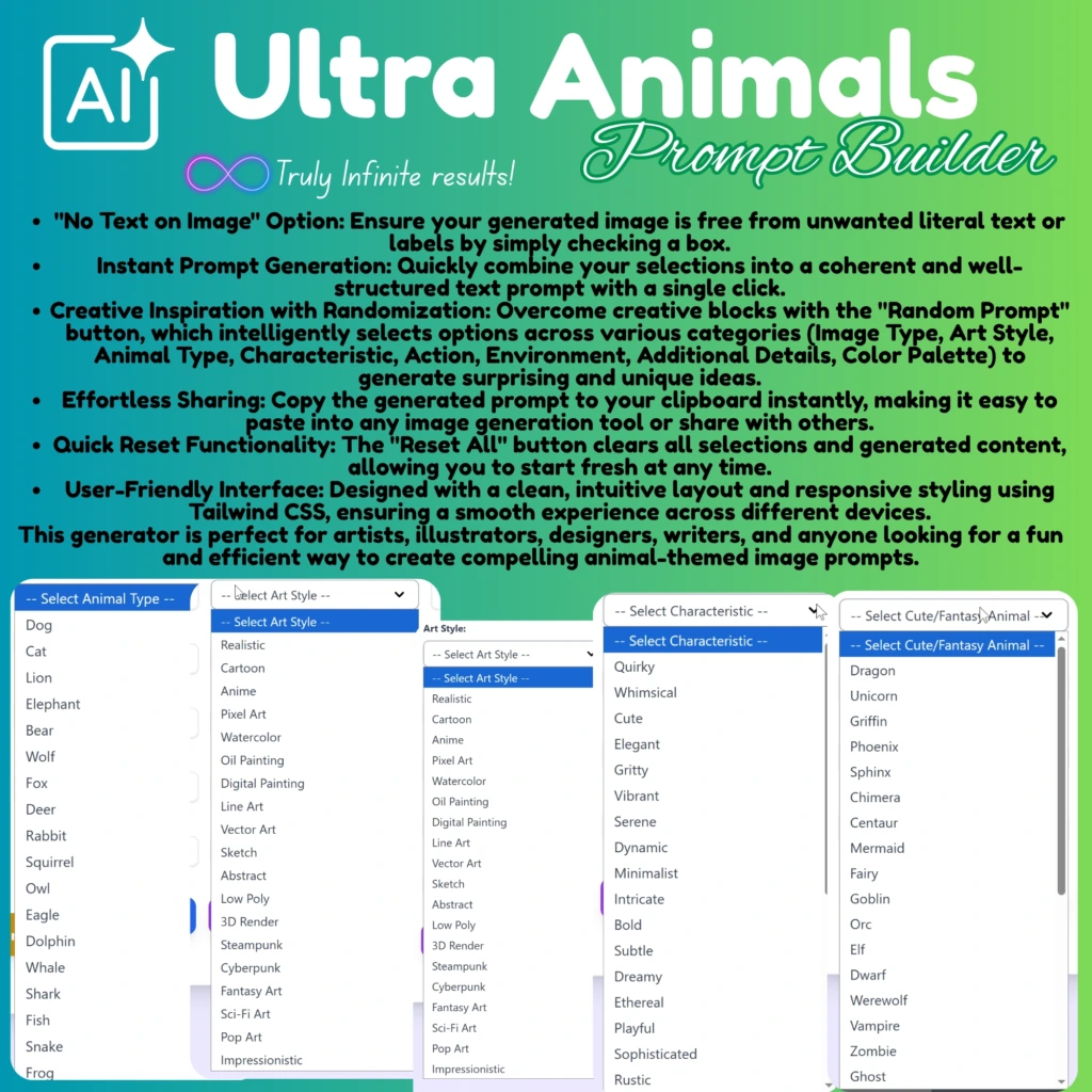 animals prompt generator 6
