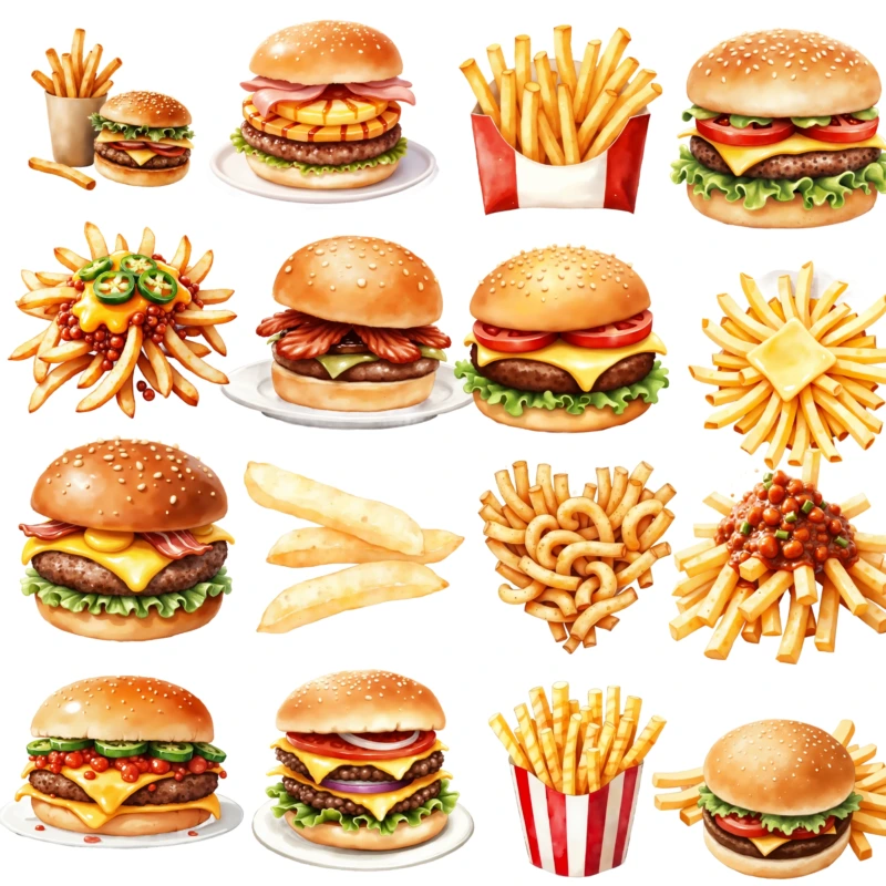 burgers fries 1