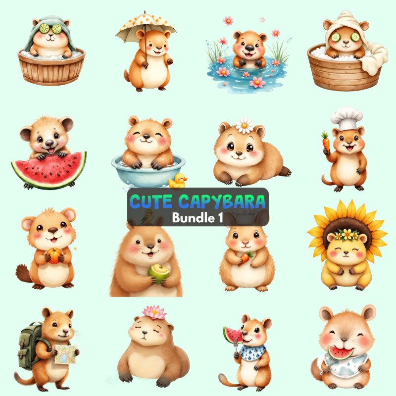capybara clipart 1