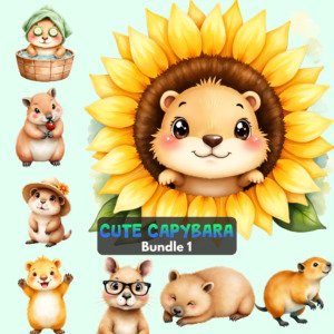 capybara clipart 4