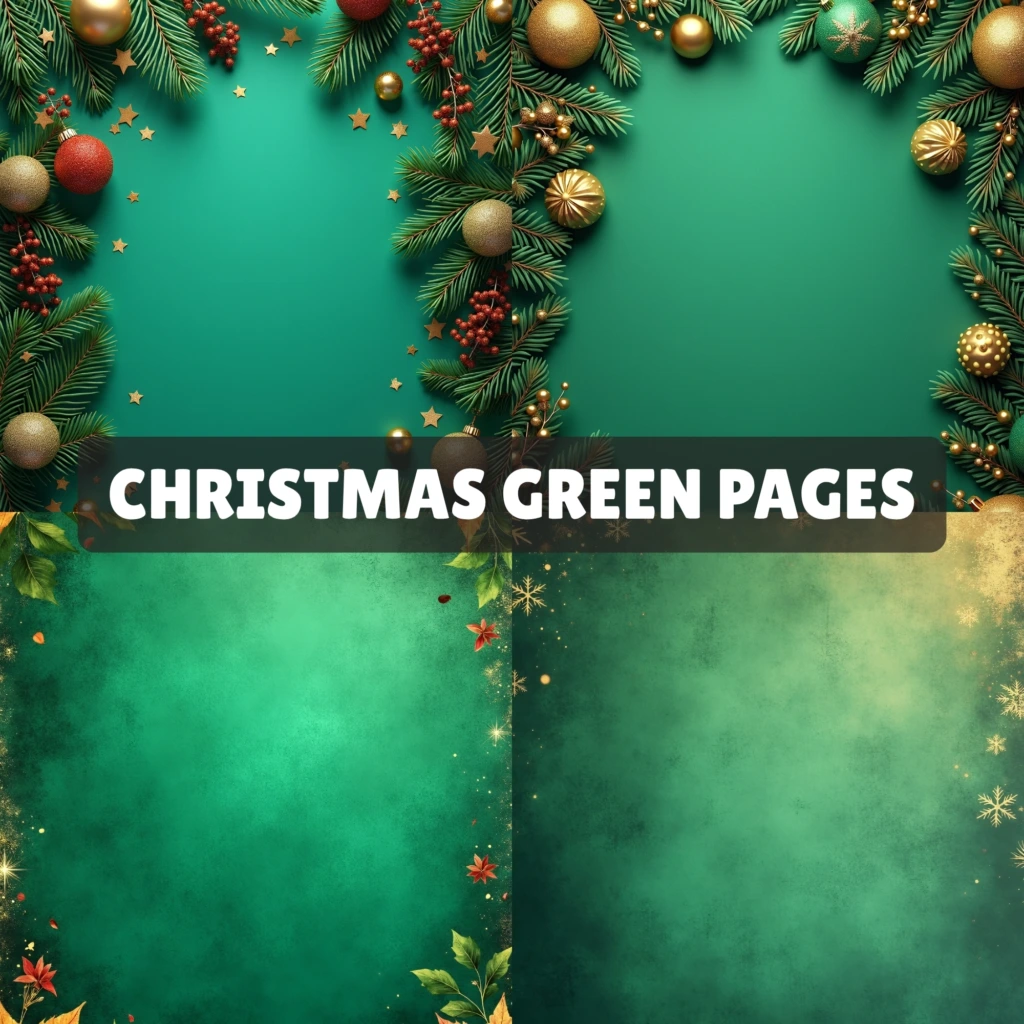 christmas green pages 2