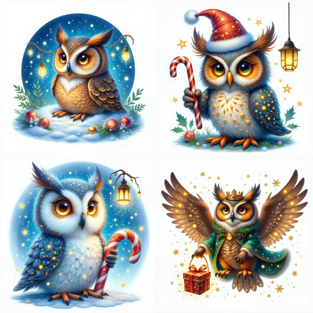 christmas owls 3