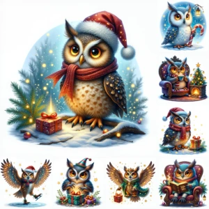 christmas owls 4