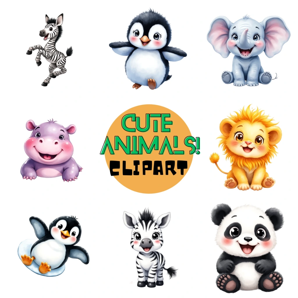 cute animals clipart 3