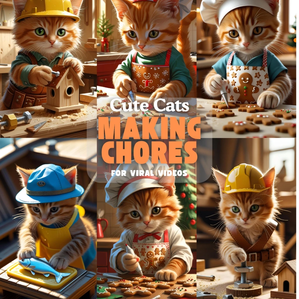 cute cats chores images 2