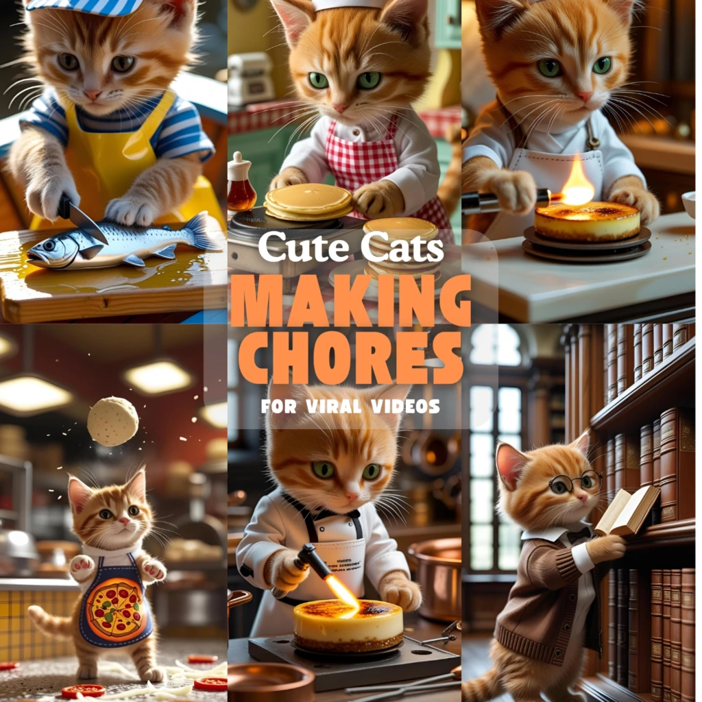 cute cats chores images 3