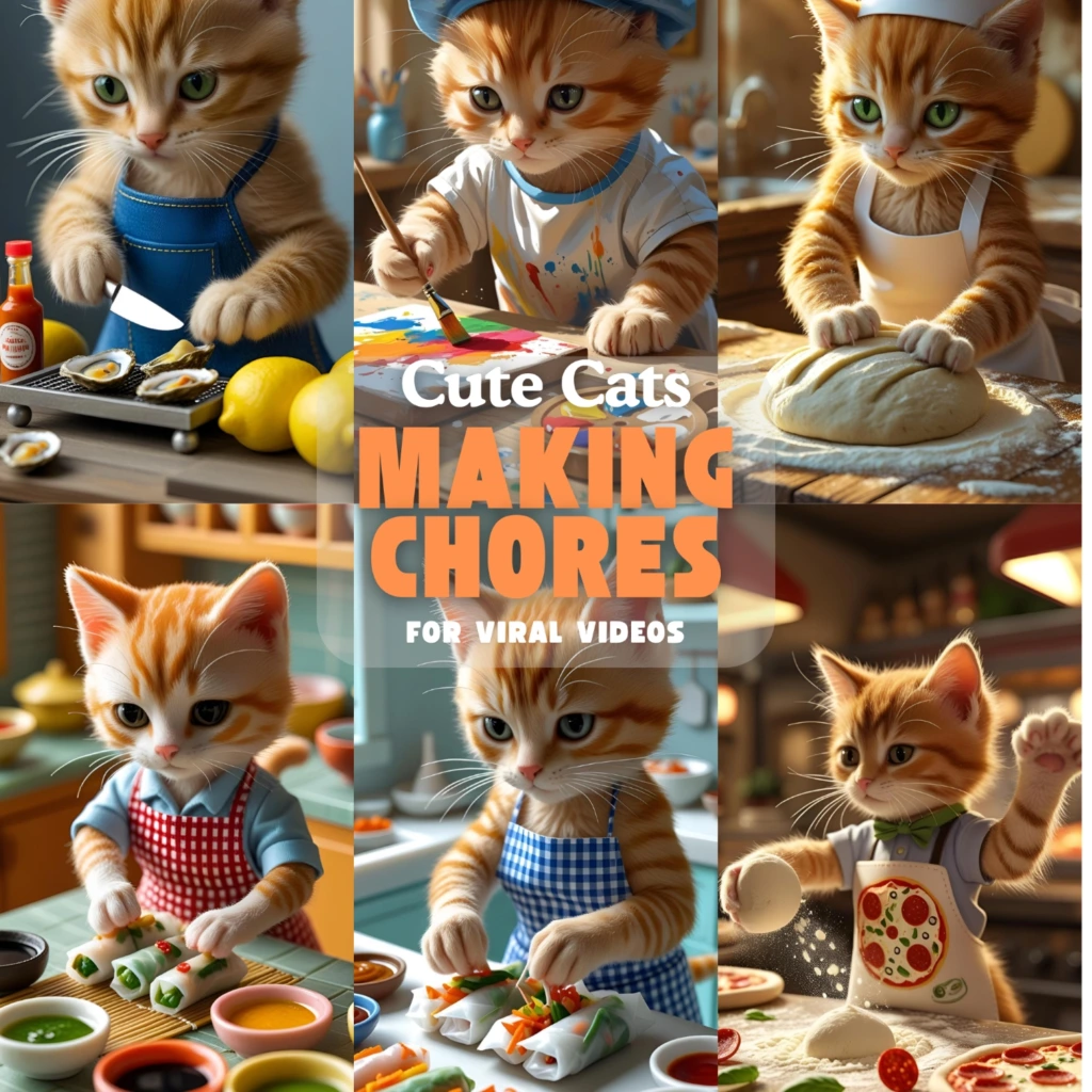 cute cats chores images 5
