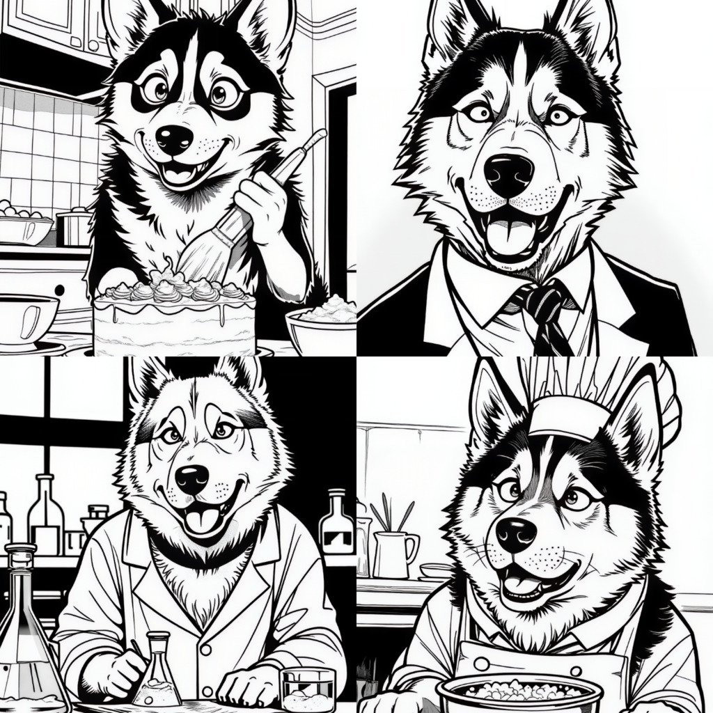 dogs coloring pages 2