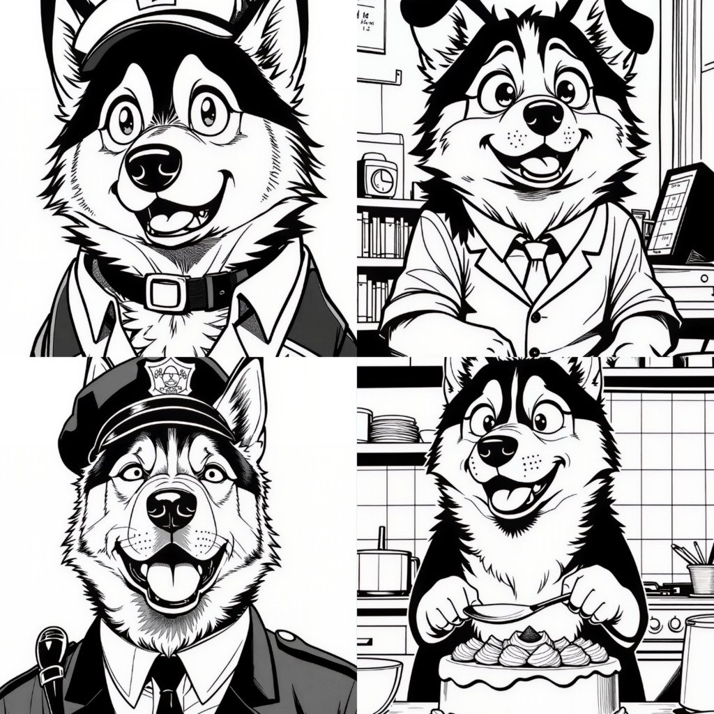 dogs coloring pages 3