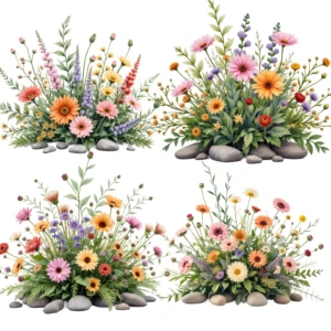 floral arrangement clipart 1