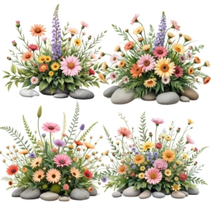 floral arrangement clipart 2