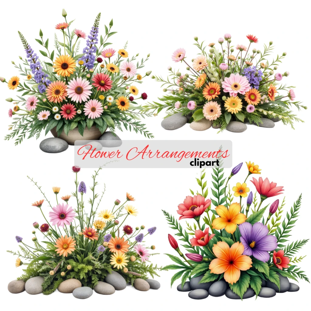 floral arrangement clipart 4