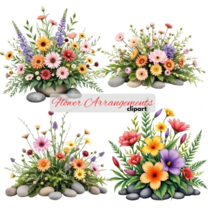 floral arrangement clipart 4