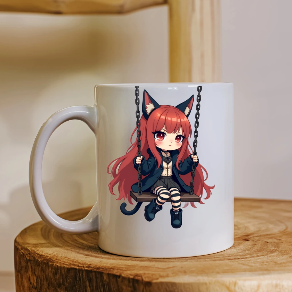gothic catgirl clipart 2
