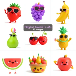 kawaii fruits 1