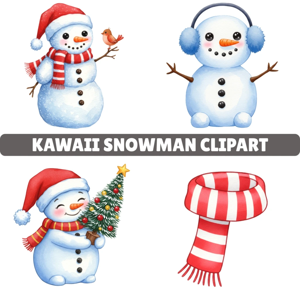 kawaii snowman 1