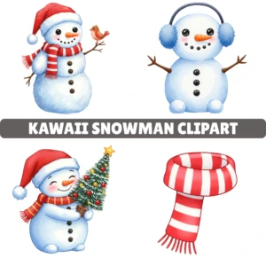kawaii snowman 1