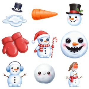 kawaii snowman 2
