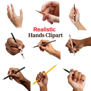 realistic hands clipart 7