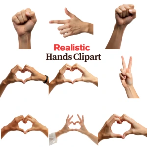 realistic hands clipart 8