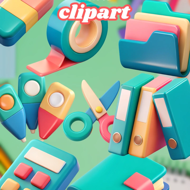 school supply clipart 1