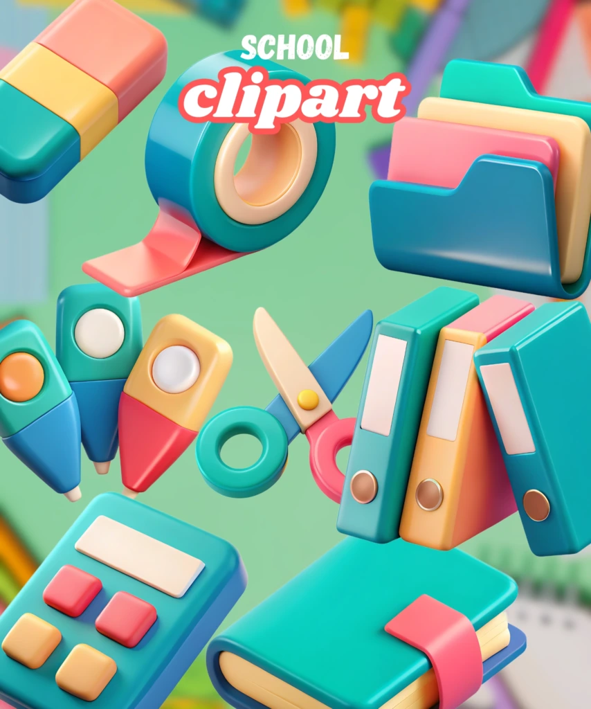 school supply clipart 1