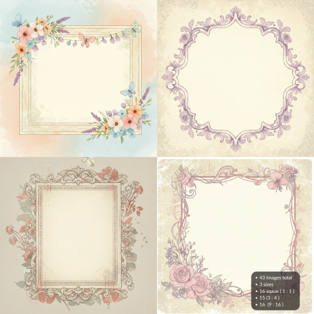shabby chick frames 4