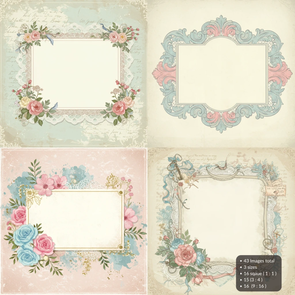 shabby chick frames 6