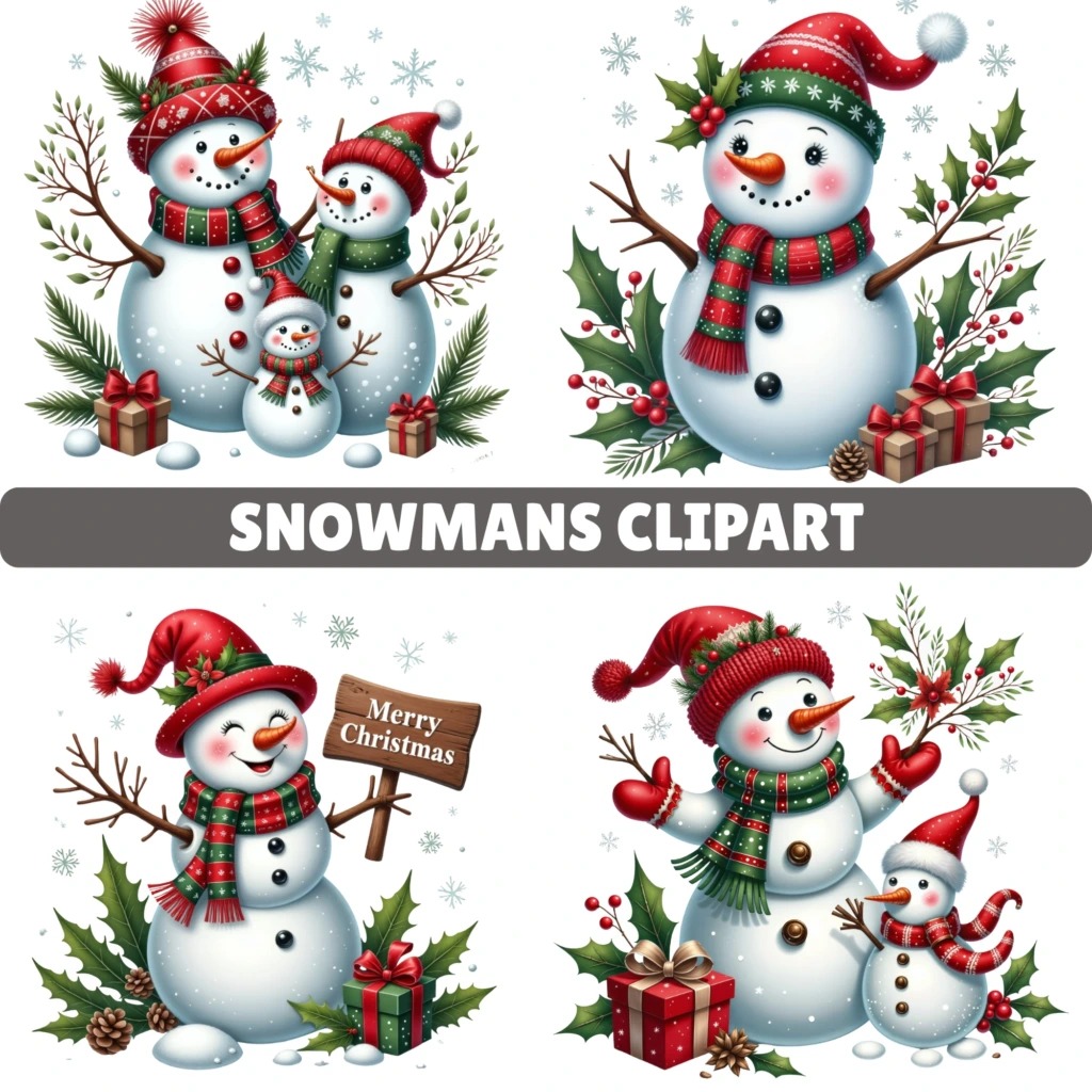 snowmans clipart 1