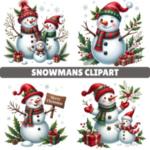 snowmans clipart 1