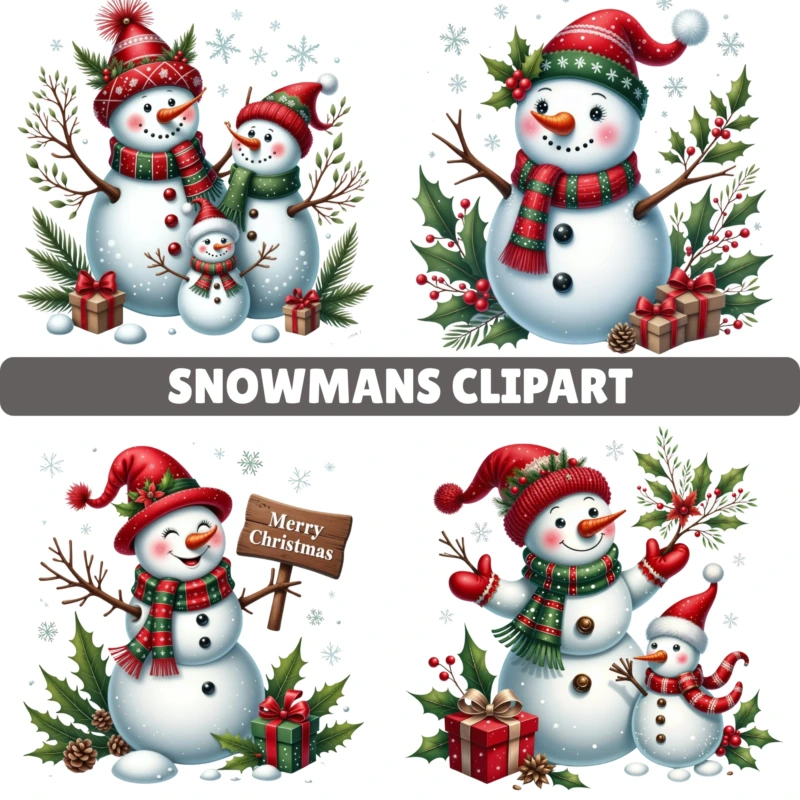 snowmans clipart 1
