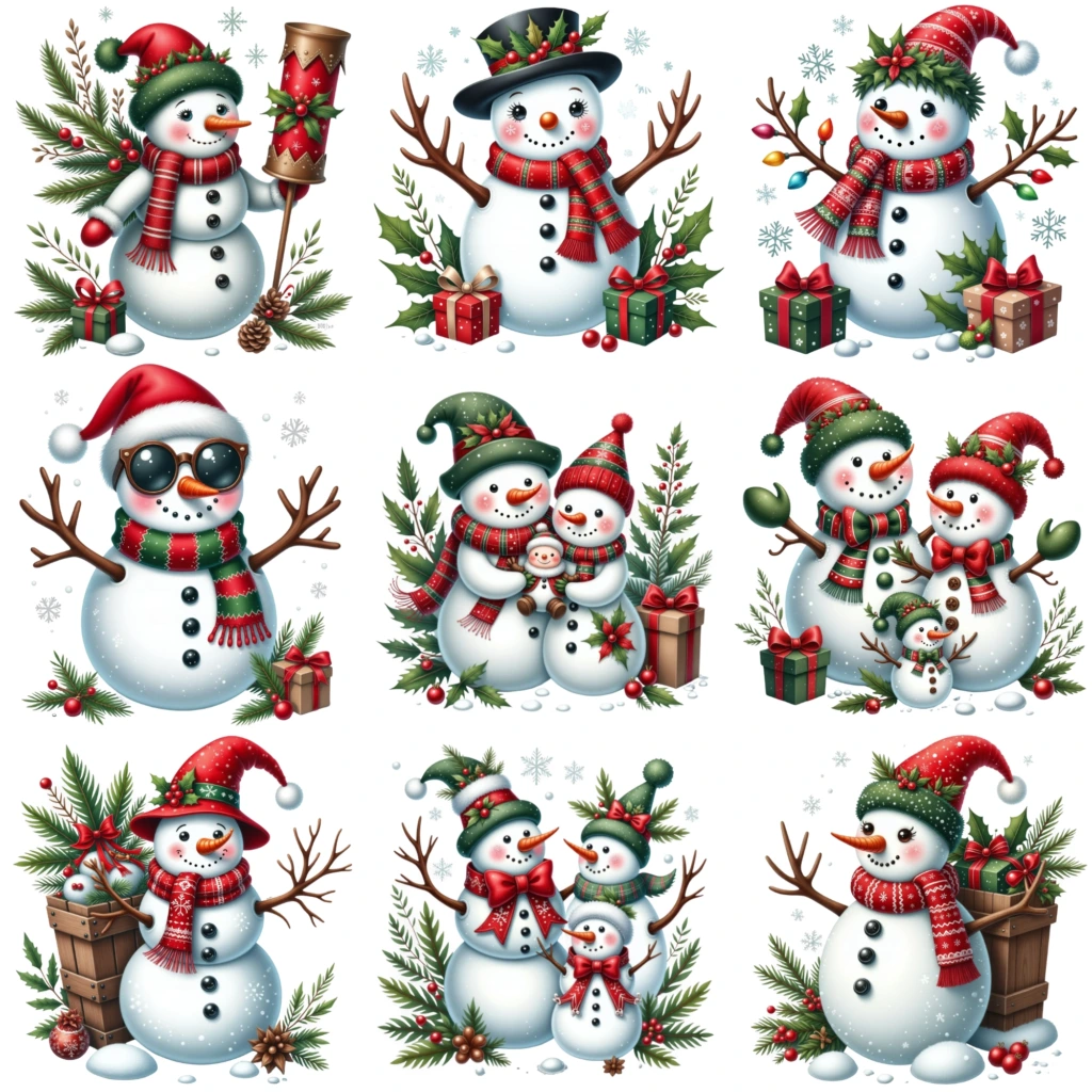 snowmans clipart 2