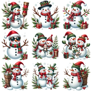 snowmans clipart 2