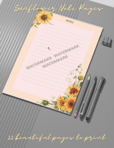 sunflower paper 2 1