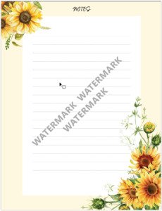 sunflower paper 3