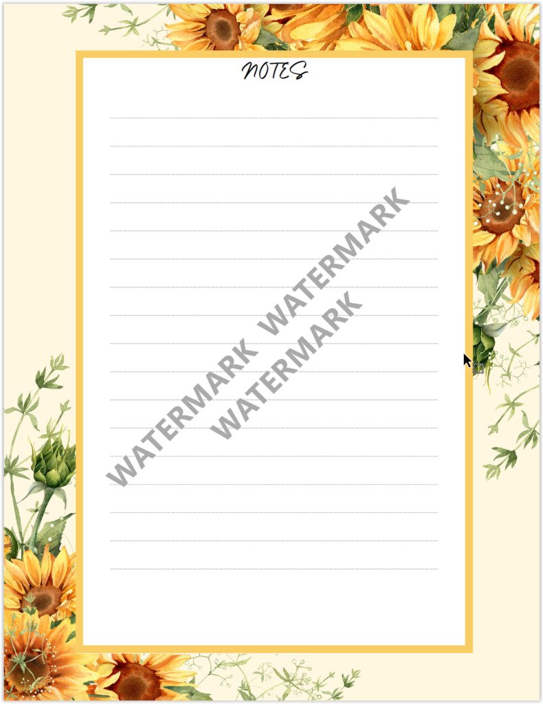 sunflower paper 6 1