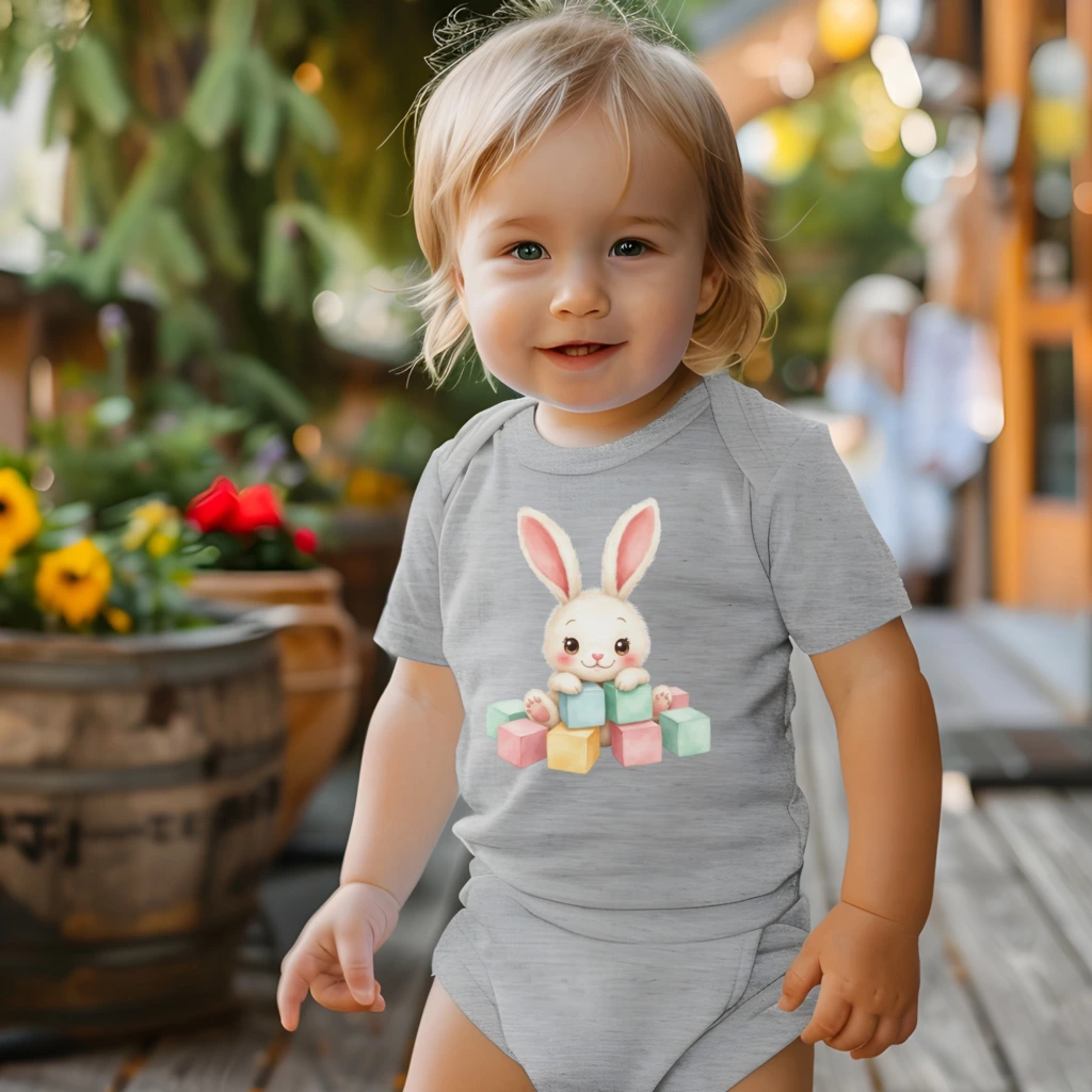 watercolor bunnies clipart 2