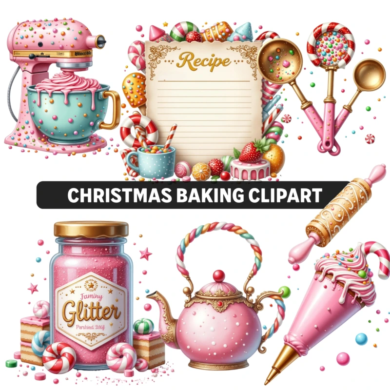 ChristmasBakingCLipart Promo Artboard 1