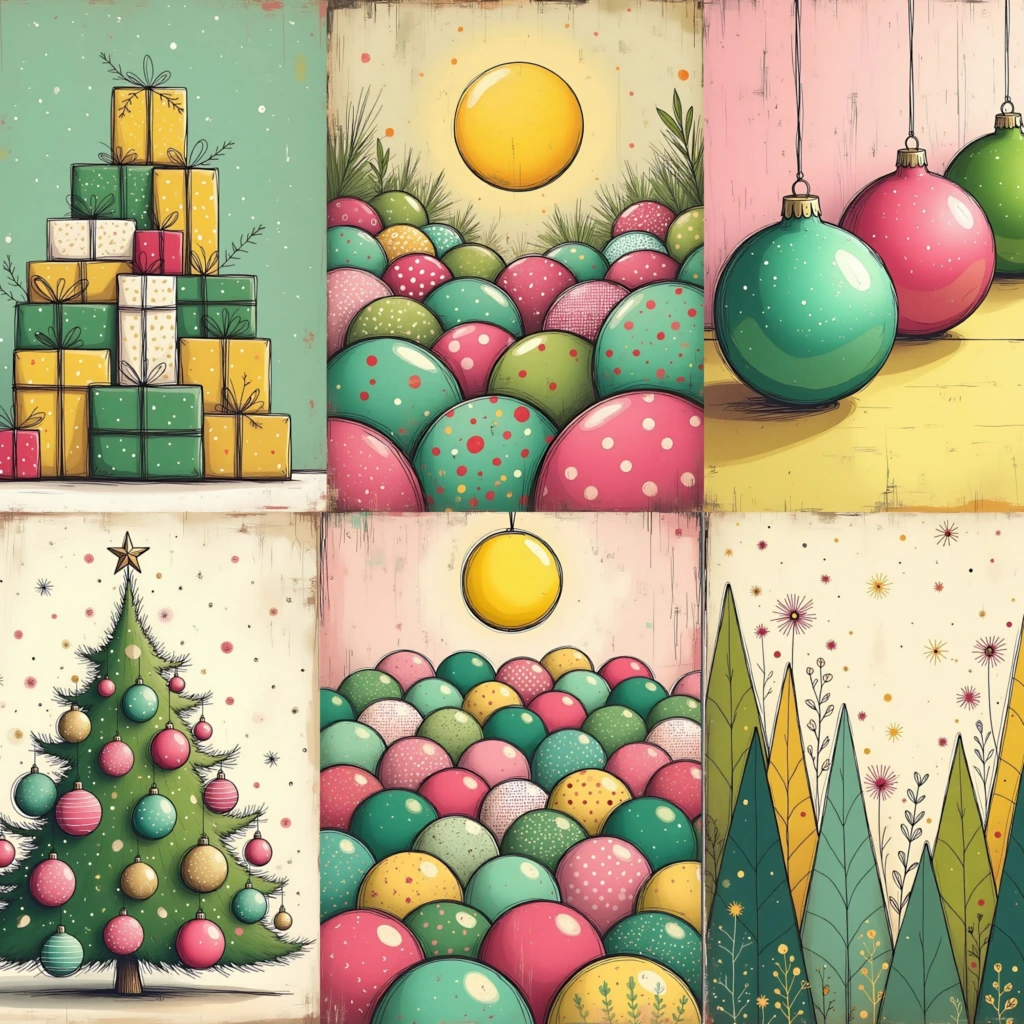 ChristmasDrawingsPagesPromos Artboard 9