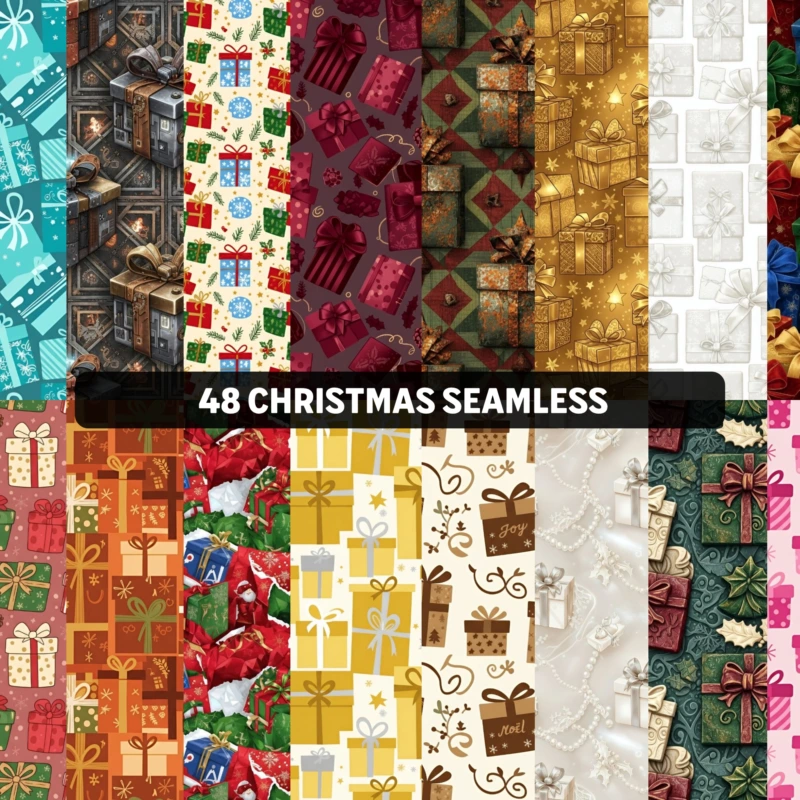 ChristmasGiftsSeamlessPaper Artboard 1