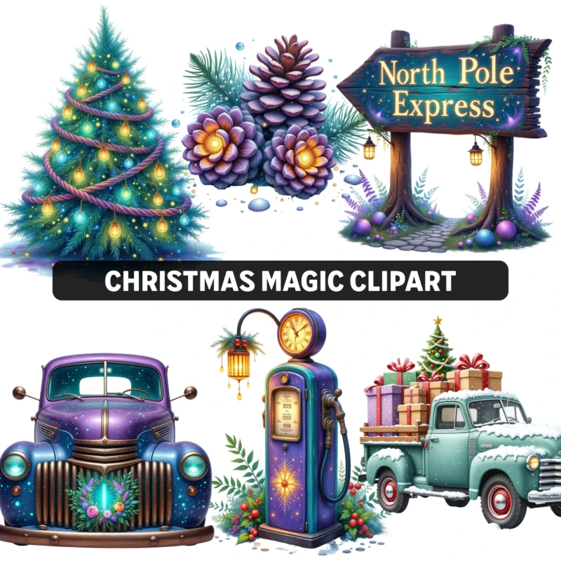 ChristmasMagicCLipart Promo Artboard 1