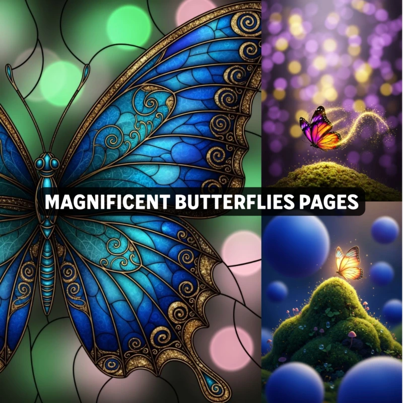 MagnificentButterfliesPages Promo Artboard 1
