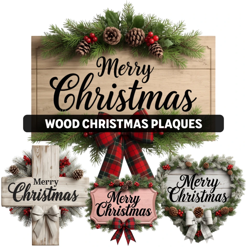 WoodChristmasPlaquesPromo Artboard 1