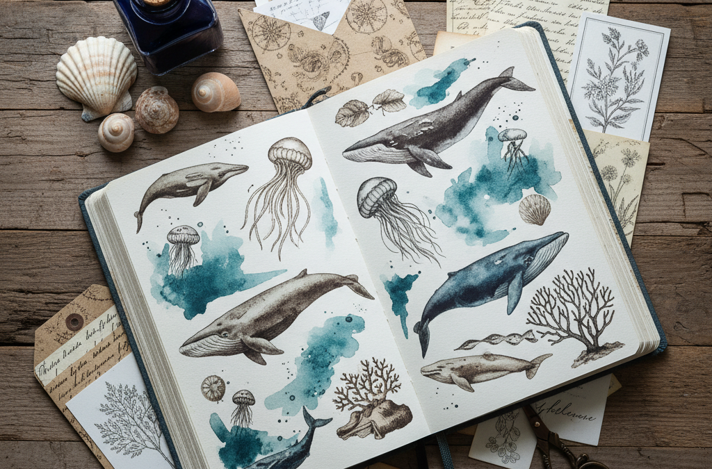 Dive Deep into Creativity: Exploring the Underwater Junk Journal Kit
