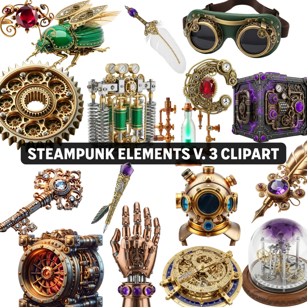 Steampunk Elements 3 Artboard 1
