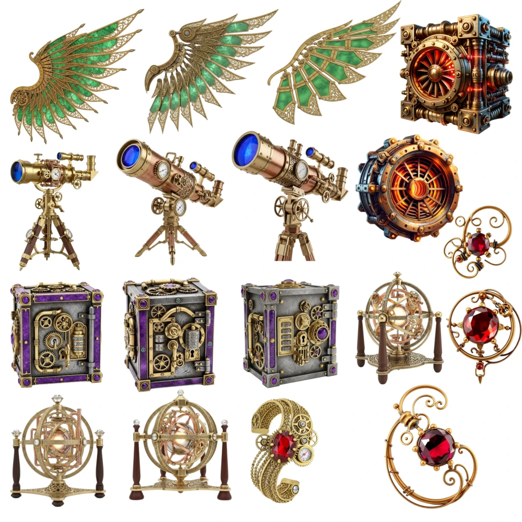 Steampunk Elements 3 Artboard 3