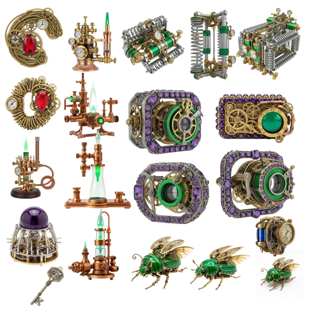 Steampunk Elements 3 Artboard 4