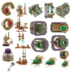 Steampunk Elements 3 Artboard 4