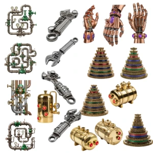 Steampunk Elements 3 Artboard 6